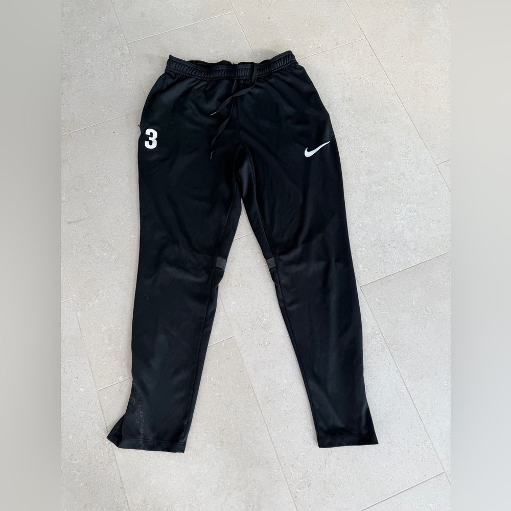 Nike Black Joggers with White Accents